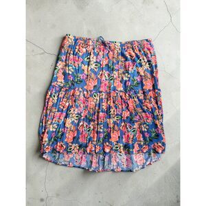 CJ Banks Plus Size 3X Floral Tiered Skirt - Summer, Tropical, Rayon, Breezy